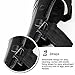 Webetop Knee Shin Guards Adult 1 Pair Flexible Breathable Adjustable High-Impact PE+EVA Knee Pads for Motorcycle Motocross Racing Mountain Bike-One Size Fits Most Black