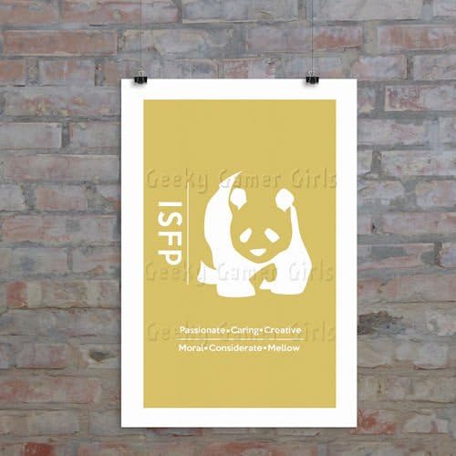 ISFP Minimalist Poster | Myers Briggs Poster | Personality Type Poster