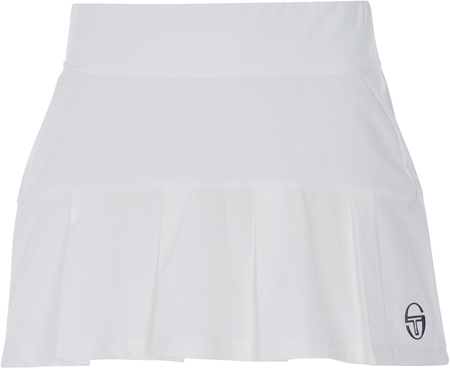 Ladies Sergio Tacchini Alice Polyester Pleated Tennis skirt white (XL