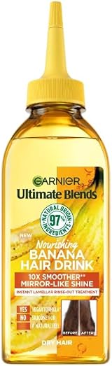 Garnier Ultimate Blends Banana Hair Drink Liquid Conditioner 10x Smoother Shine