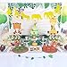 Gold Glitter Jungle Safari Animal Banner Zoo Themed Baby Shower Kids Birthday Party Supplies Decorations