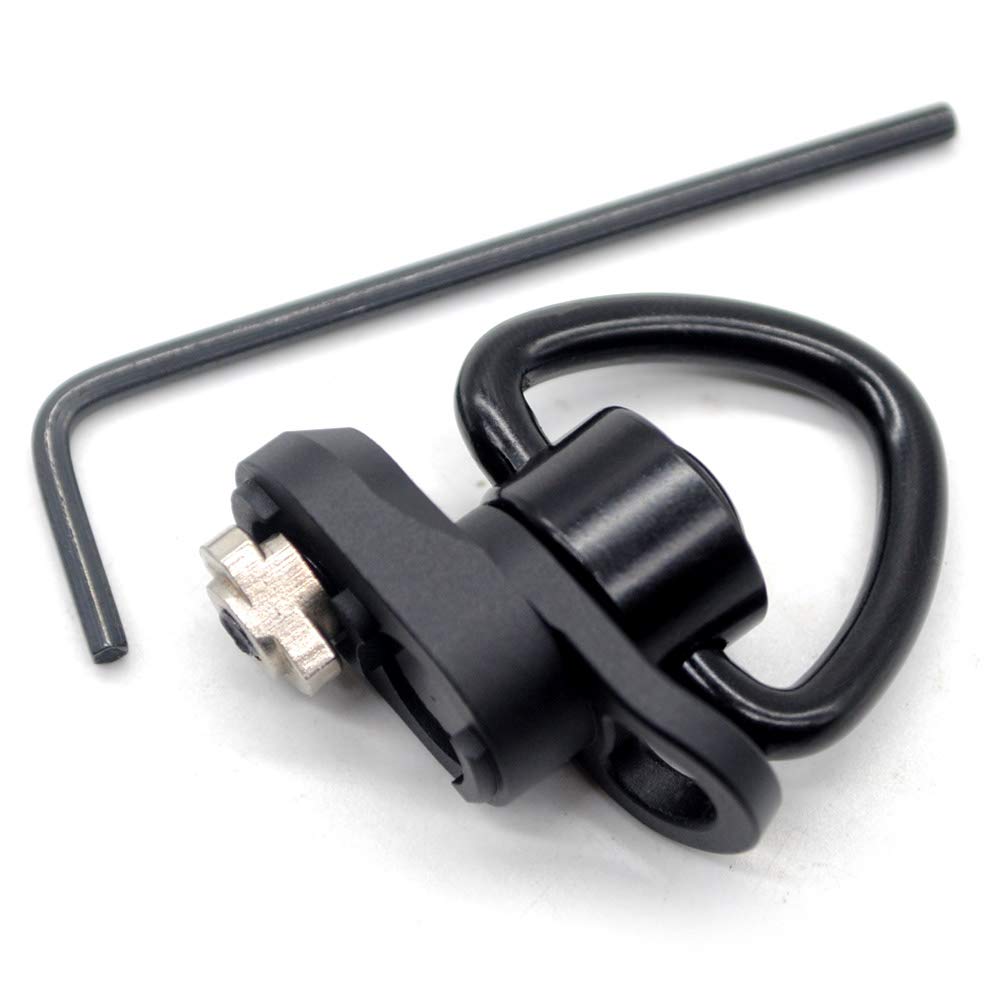 Trirock Mlk Sling Swivel Heart-shape loop with Push Button QD base & Sling Mount with a Hole for Snap Clip Hook Spring