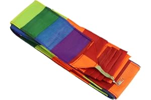 Rainbow Kite Tail|Kite Tail 10M Chemical Fiber Cloth Colorful Streamer Floating Stunt Accessories