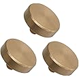 Liyafy 3Pcs Trumpet Bottom Valve Caps Knobs Brass Trumpet Caps Repairing Parts
