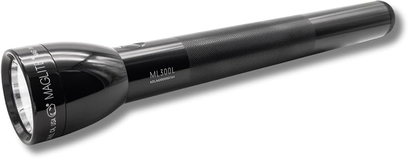 Mag-Lite ML300L 4D LED Torch Flashlight Black 1002 Lumens Long Range ECO Mode