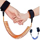 KUEN 2 Pack Safe Skin Friendly Anti Pricking Cotton Child Wrist Straps, Anti Lost Belt Toddler Safety Harness Kids Safety Leash Belts for Kids Runner Preschooler ( length up to 71 inches )
