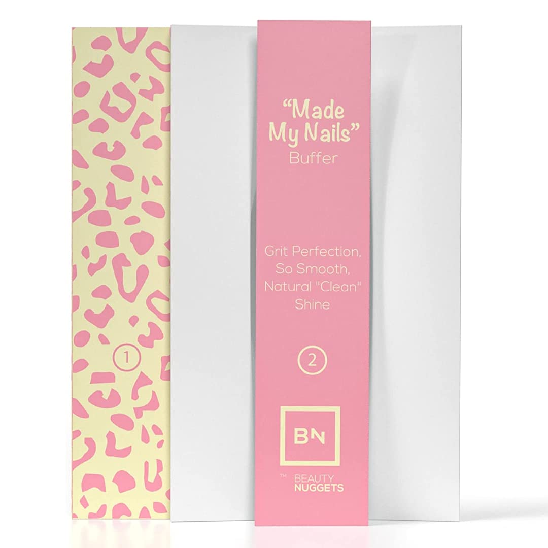 Beauty Nuggets - Replacement Nail Buffer Block Pads -A Cost Effective Buffer Block Nail Care Renewal System- 3 Sides Coarse Pads-Just Peel Off Used Pads and Stick in New Ones. 4pcs Combo Pads, 1pk