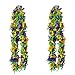 4E's Novelty 2 Pack Mardi Gras Feather Boa 6 Ft / 72 Inch Long - Lush Fluffy Feathers In Mardi Gras Colors, Great Accessory for Mardi Gras Outfits for Women & Men, Mardi Gras Costumes for Party