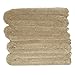 POLYTE Microfiber Quick Dry Lint Free Bath Towel, 57 x 30 in, Pack of 4 (Beige)
