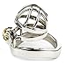 YiFeng Stainless Steel Male Chastity Cage Device Belt Restraint Men Bondage Fetish ZCS146 (45mm Ring)