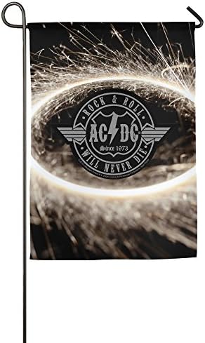 ACDC Rock &amp; Roll Will Never Die House Flags Personalized Flags Halloween Flags