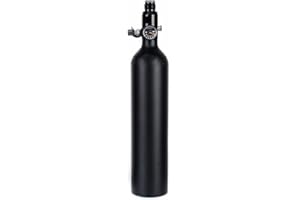 IORMAN 4500psi Paintball Tank（Empty Bottle） Aluminum Air Cylinder Bottle with Regulator for PCP Game (0.35L / 21.5CI)
