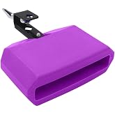 TUOREN 5&ldquo; Jam Block Musical Percussion Instrument Plastic Latin Drum Instrument (Purple)