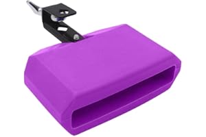 TUOREN 5“ Jam Block Musical Percussion Instrument Plastic Latin Drum Instrument (Purple)