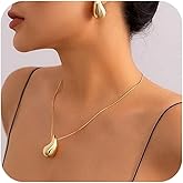 ANDKISS Gold Necklaces for Women - Dainty Necklace 14k Gold Plated Necklace Simple Gold Charm Jewelry For Women