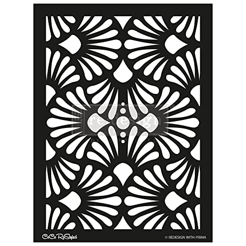 Redesign with Prima Redesign Stencil Cece Modern Deco Sheet Size 18"x25",Design…