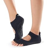ToeSox Grip Socks For Pilates, Barre & Yoga – Non-Slip Half Toe Design With Arch Support (Fitted, Solid)