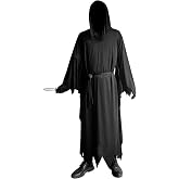 KaTiSeMo Unisex Halloween Costumes, Hooded Cloak, Cosplay Cloak Horror Robe Costume Halloween Tunic Hooded Robe