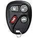 KeylessOption Key Fob Replacement for 2001 2002 2003 2004 2005 Buick Cadillac Chevrolet Chevy Oldsmobile Pontiac Remote, 4-Button 25695954, Locksmith Required