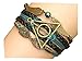 Joyplancraft Multistrand Bracelet Owl Wings Bracelet, Teal Rope Bracelet,Friendship Bracelet