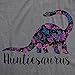 Womens Auntiesaurus T Shirt Funny Kids Gift for Aunt Cute Graphic Dinosaur Top Funny Womens T Shirts Dinosaur T Shirt for Women Funny Aunt T Shirt Women's Dark Grey L