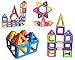 LearnFun 56 Pieces Strong Magnetic Building Block Set | Colorful 3D Construction Tiles for Children | Best Educational, Learning Preschool Creativity Kit STEM Toys for Toddlers, Kids, Girls and Boys