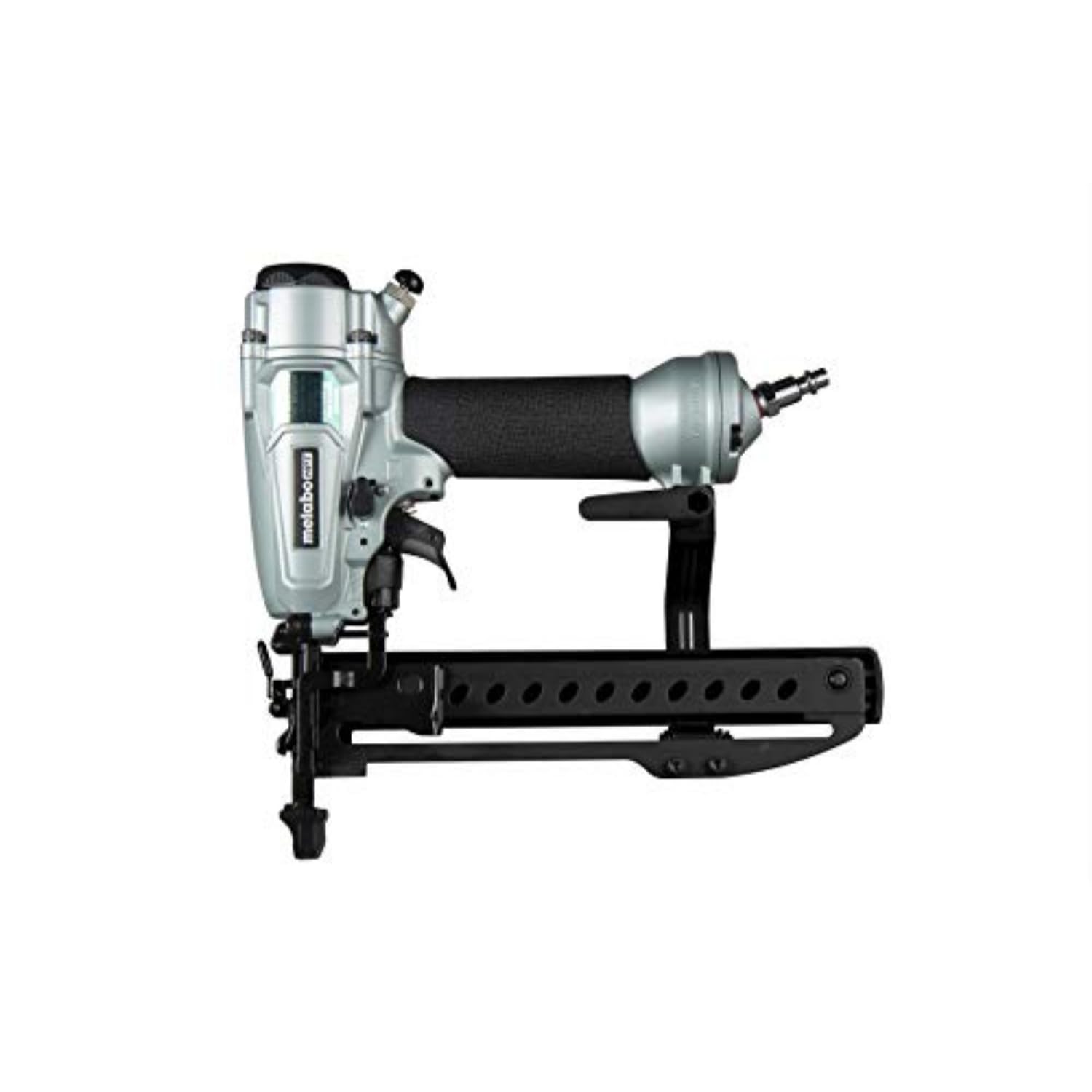 Grapadora de acabado Metabo HPT PRO, clavadoras eléctricas neumáticas preferidas, herramienta de acabado para carpintería y usos industriales, componente clave totalmente metálico, calibre 18, grapas de corona de 1/4, longitud de 1/2 a 1-1/2, N3804A5