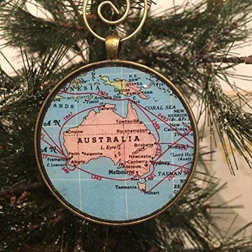 Australia Bronze Christmas Ornament Handmade