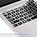 [2 Pack] Keyboard Cover Skin for 15.6 HP Pavilion X360 15-BR075NR 15M-BP012DX BP011DX BP111DX BP112DX 15M-BQ021DX BQ121DX, 15-BS020NR 15-BS020WM 15-BS013DX 15-BW011DX, HP Envy 17M (Clear+ Black)