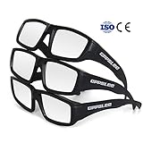 CPPSLEE Solar Eclipse Glasses- CE and ISO Certified Safe for Great American Total Solar Eclipse Shades August 21, 2017 (3 Pack - Black Plastic of set #1)
