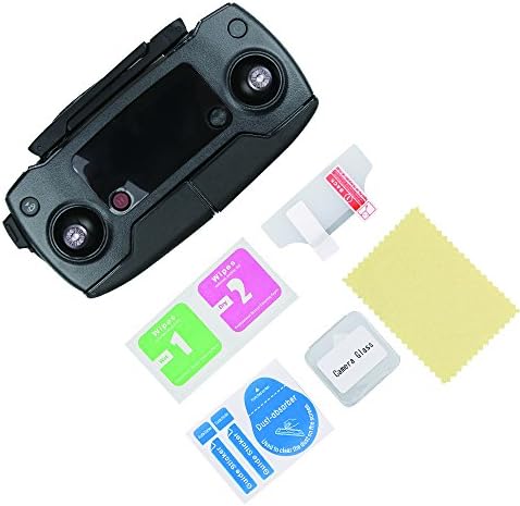 HOBBYSUNRISC For DJI Mavic Pro Two Sets Of Four Tempered Glass Camera lens and HD PET Materials Remote Control Protective Film Accessory Kit Hard