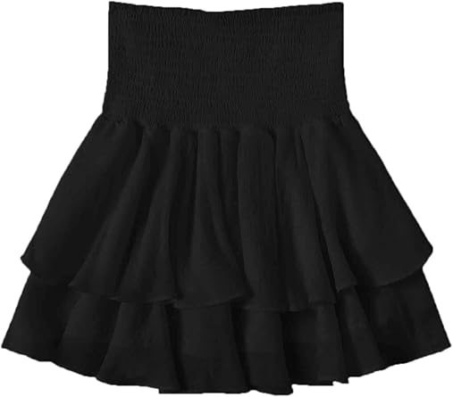 black ruffle
