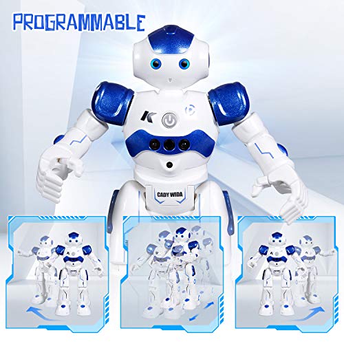 Toch RC Robot Toy, Programmable Smart Infrared Sensing Robot for Kids Birthday Gift Present, Blue    - //coolthings.us