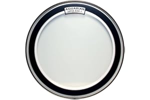 Aquarian Drumheads SKPII22BK Super-Kick II Prepack 22-inch Bass Drum Head, gloss black