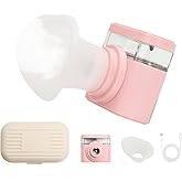 JEPIU Portable Heated Eye Steamer for Dry Eyes - 3 Heat Settings, Warm Moist Heat Therapy to Restore Natural Tears, Dry Eye Relief Sprayer (Pink)