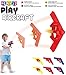 Play22 Lunar Launcher Toy Flying Airplane Disc Gun - 6 Flying Airplane Set for Kids - UFO Flying Saucers Flys Over 50 Feet - Shoot and Fly Airplane Toy, Gun Spin Toy for Indoor and Outdoor Best Gift