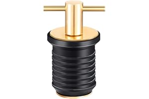 MagiDeal Boat Drain Plug 3/4'' or 1-1/4'', Marine Drain Stopper for 19mm 32mm Hole, Twist Lock Kayak Hull Plug, Rubber Seal B