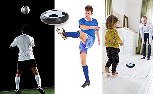 Anpole Soccer Toy for Kids - Hockey Football Which Amazing Hover Ball with Powerful LED Light Size 4 Boys Girls Sport Children Toys Training Football for Indoor or Outdoor with Parents Game - Thumbnail 3