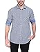 Bentibo Mens Black Gingham Long Sleeve Casual Button Down Cotton Dress Shirt L