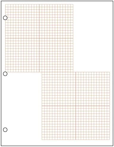 Geyer Instructional Products 150039 2 Grid Graph Paper, 1/8", Red (Pack of 500)