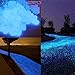 Glow Pebbles,200 Pcs Glow in the Dark Garden Pebbles Stone for Walkways Yard Aquarium Gravel Fish Tank and Garden Driveway,Powered By Light And Solar(Blue)