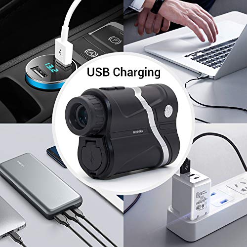 image for MOESAPU USB Rechargeable Laser Golf Range Finder Without Slope 5-656 Y