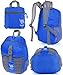Bago Lightweight Backpack. Water Resistant Collapsible Rucksack for Travel and Sports. Foldable and Packable Daypack for Adults, Men and Women, Teens and Children (DeepBlue)