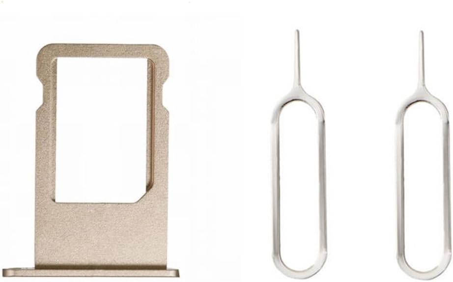 Mobofix Replacement Nano Sim Card Holder for iPhone 6S Plus (Gold),Sim Card Slot Socket Tray Support with 2 Removal Eject Tools.