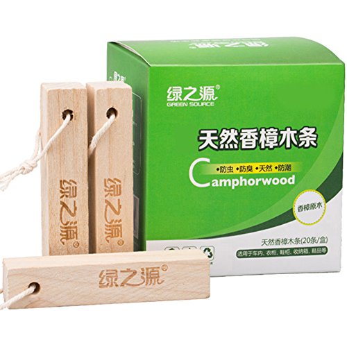 HaloVa Moth Repellent, Natural Camphor Wood Root Blocks, Non-toxic Moth Protection and Clothes Protector for Closet and Drawer Household Storage Essentials Accessories, 20 Pack