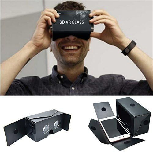 Toyswill Google Cardboard 3D VR Glasses Virtual Reality Glasses for 3D Movies and Games