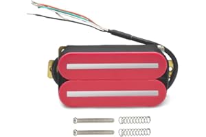 ROZILO Pink Bridge Pickup Dual Hot Rail Humbucker Pickups Ceramic Pickup with 57mm Steel Pole