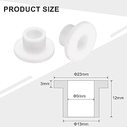 uxcell 10pcs Flanged Sleeve Bearings Plastic