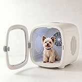 Pet Grooming Dryer Box (For Pets Up to 16lbs) | High-Efficiency &amp; Quiet <26dB, Smart Temperature Control, 25-60 Minute Fast Drying, Negative Ion Hair Care