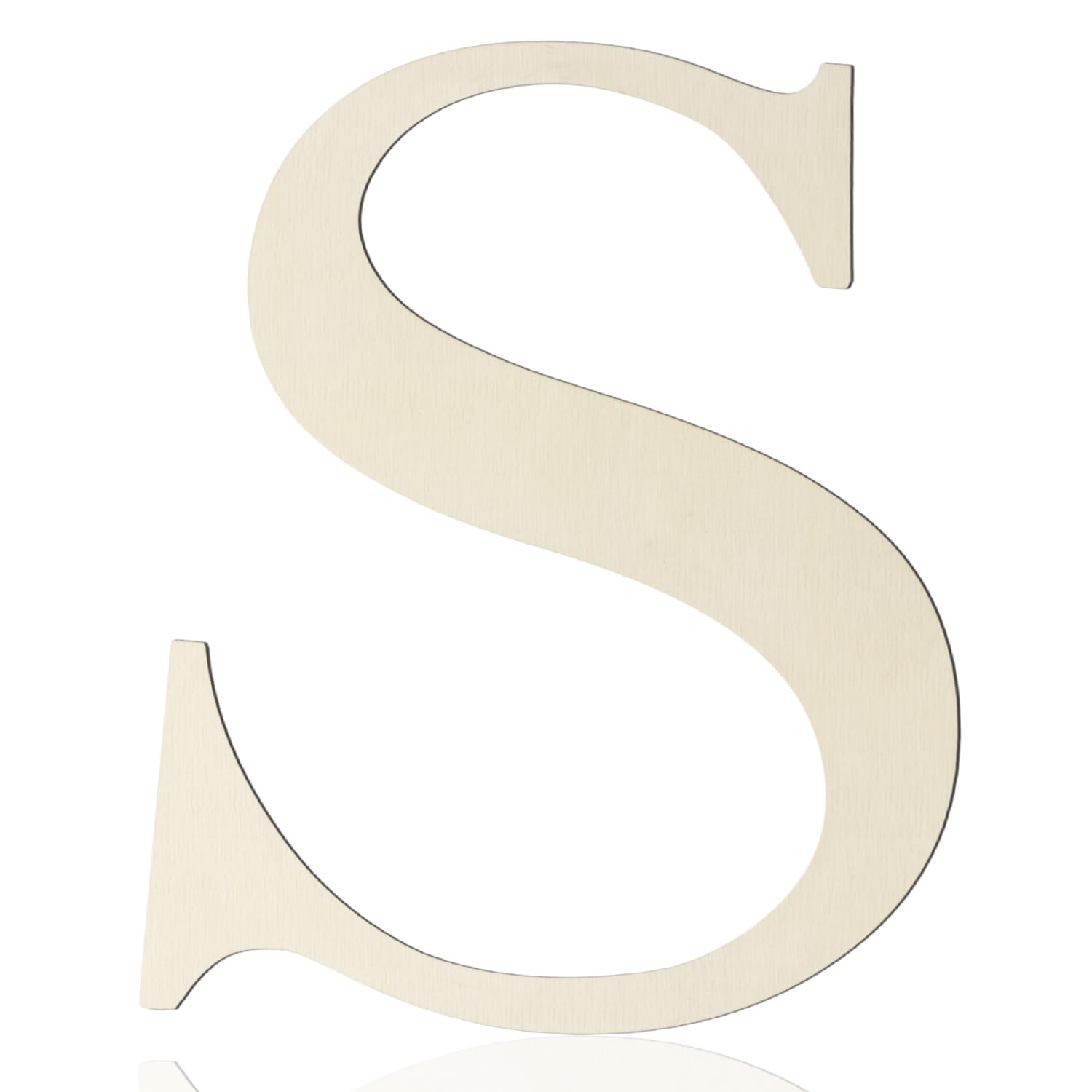 Photo 1 of Large Wooden Letters 12 Inch Paintable Wood Letter S for Wall Decor, 1/5 Inch Thick Wooden Alphabet Letters Cutouts for DIY Crafts Project Unfinished Wood Birthday Wedding Party Home Decoration